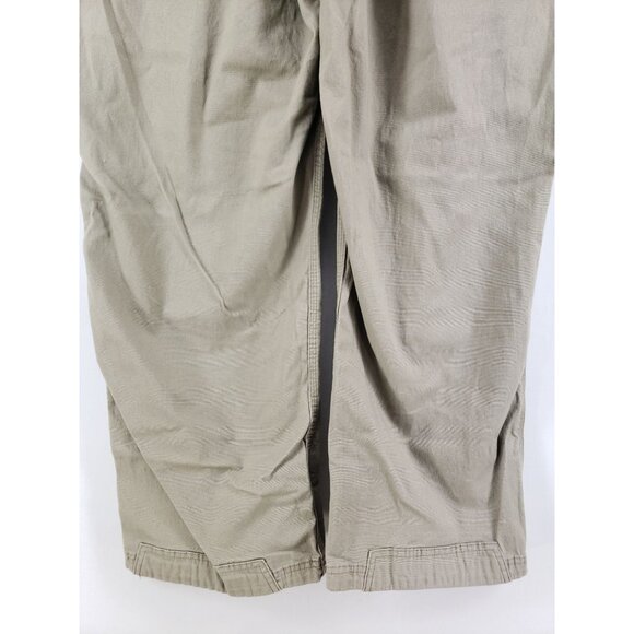 Duluth Trading Mens Size 42x30 Relaxed Fit Flex Fire Hose Pants Tan Cotton Blend - Picture 4 of 10